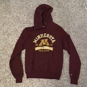 University of Minnesota Champion Maroon Hoodie S
